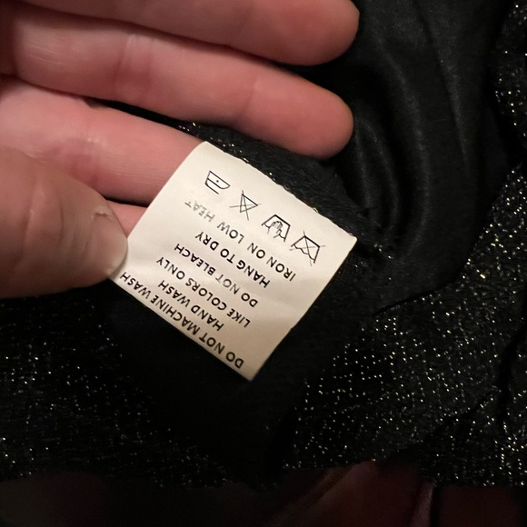 Altar'd State Black & Gold Sparkle Jumpsuit Flutter Sleeve Design Size M - Picture 15 of 15